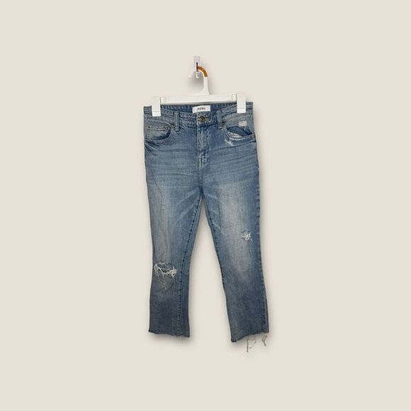 Pistola Mid Rise Straight Leg Distressed Jeans Size 25 - Picture 1 of 7